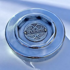 Marmon Aluminum Threaded Hubcap - Automobile Brass Insert Axle Grease Cap Marmon Aluminum Threaded Hubcap - Automobile Brass Insert Axle Grease Cap