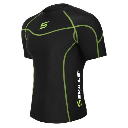 Mens Compression Base Layer Armour Top Half Sleeve Thermal Gym FIt Sports Shirt - Picture 21 of 28