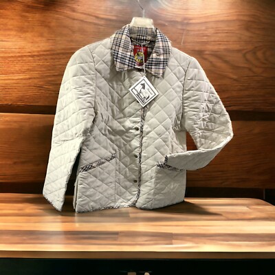 New Authentic 5/A Baker & Co   woman's  Stable Buff Beige jacket X-Small A/TP