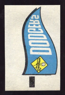 1966 HIGH GRADE TOPPS BASEBALL RUB OFF / LOS ANGELES DODGERS PENNANT II
