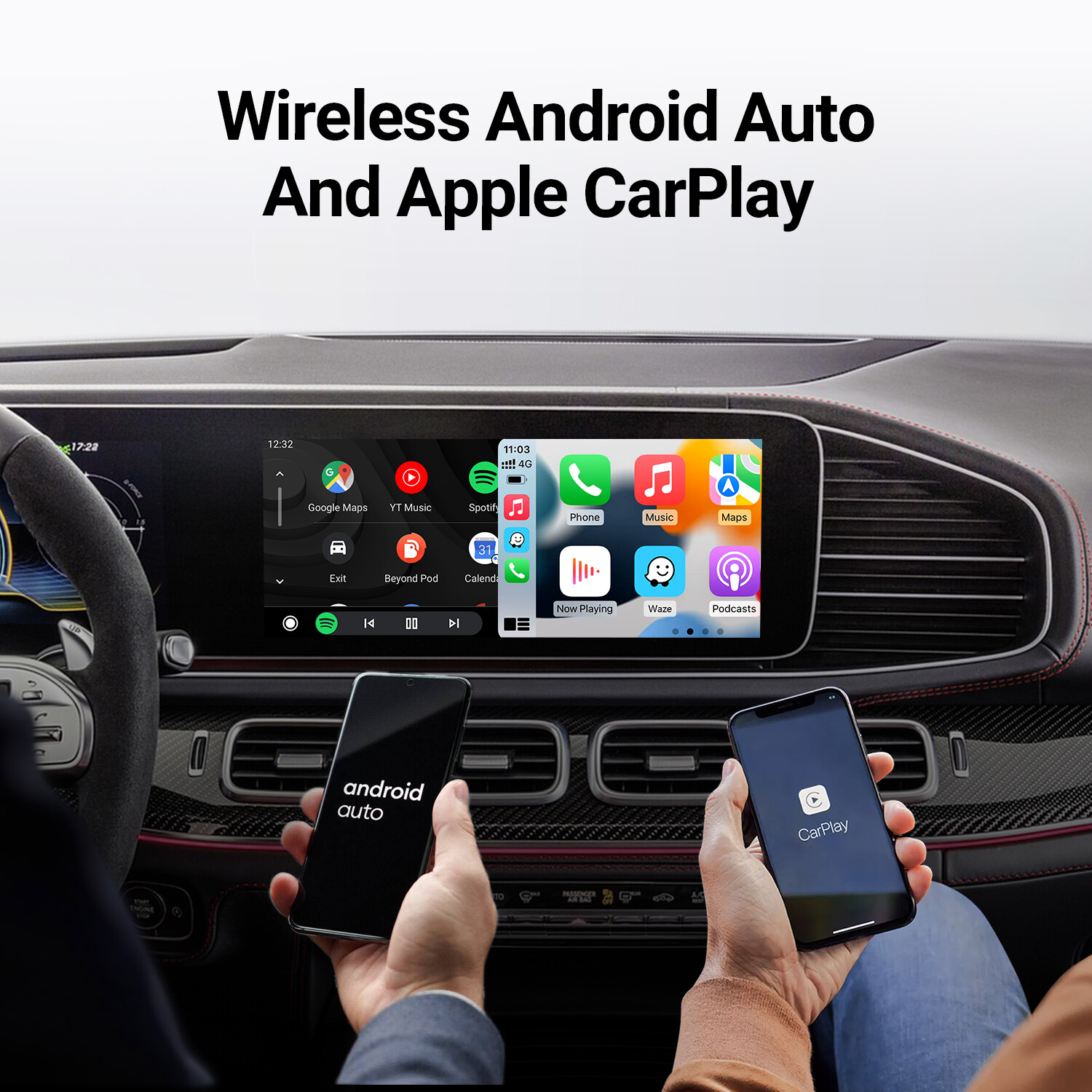 Upgrade Car Kit For FacTory Wired Carplay To Wireless Carplay Android