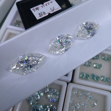 Charming Marquise Cut Full Size 0.1-10CT Loose Moissanite D Color VVS1 GRA