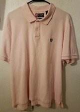 Chaps Men's XL Pink Short Sleeve Polo Shirt Dress Shirt 