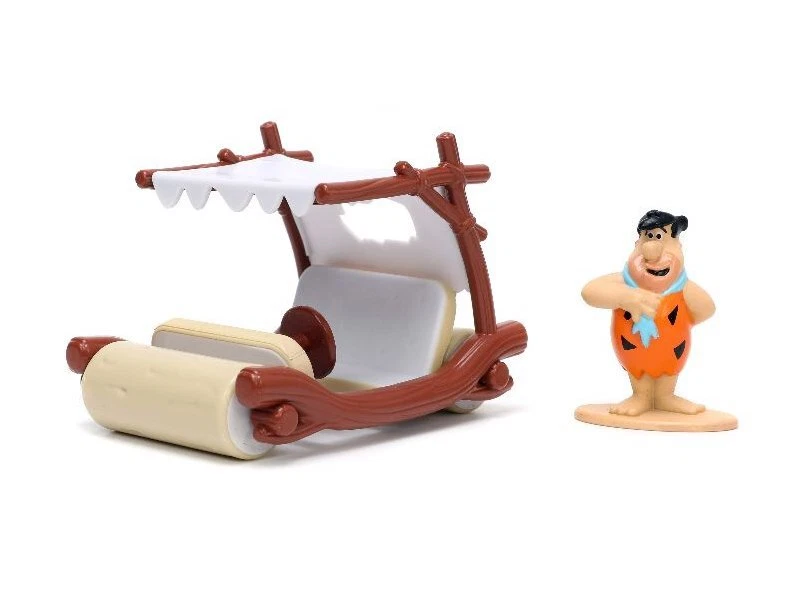 THE FLINTSTONES - Fred Figure & Flintmobile - JADA 1:32 - Immagine 4 di 4