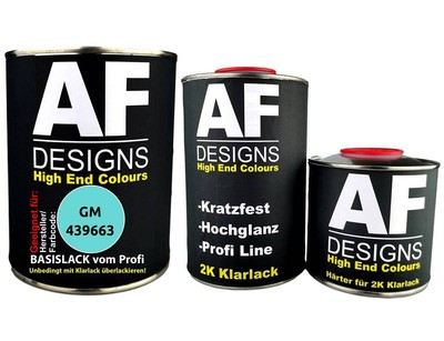 2,5L Autolack für GeneralMotors 439663 Seafoam Green Klarlack Härter