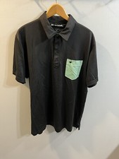 The Chive Travis Matthew Golf Polo Black Green Mens Shirt Size XL