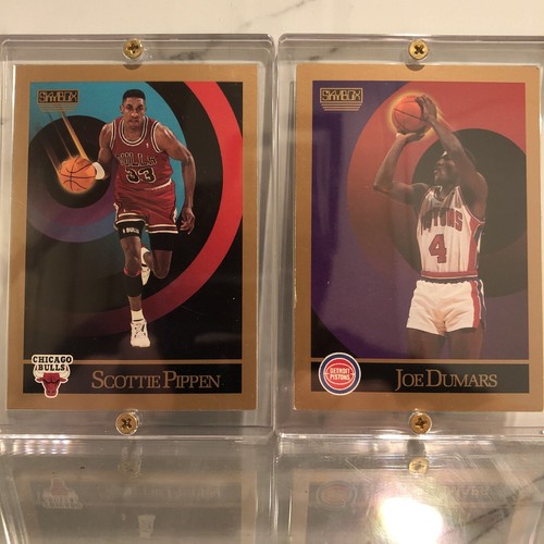 Lotto 8 carte basket NBA SKYBOX 1990 con Scottie Pippen e Joe Dumars - Foto 3 di 10