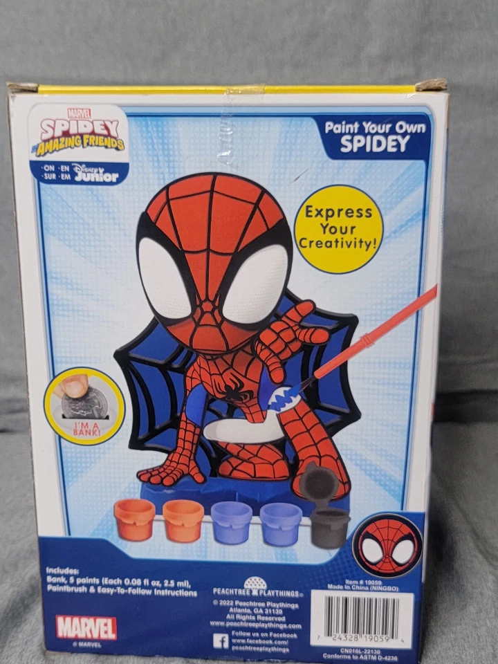 Peachtree Disney Junior Marvel Spidey Amazing Friends Paint Your Own Spidey - Image 3 of 4