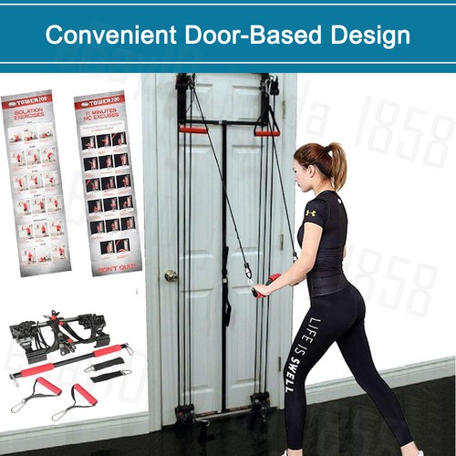Tower 200 Door Gym Body TRX Workout Set By JAKE Strength Resistance Training OZ - Picture 11 of 12