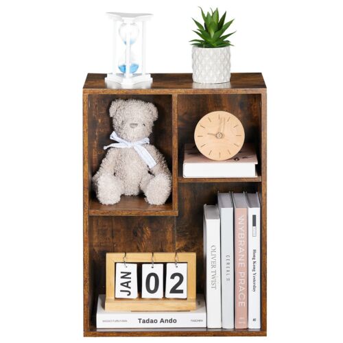 Bookshelf Wide Storage 2/3/4 Shelf Organizer Home Office Wood Display Shelves - Picture 17 of 37