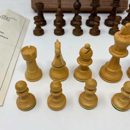 The Grandmaster Chess Set - Wood Pieces Only Complete The Elements of Chess - Picture 7 of 11