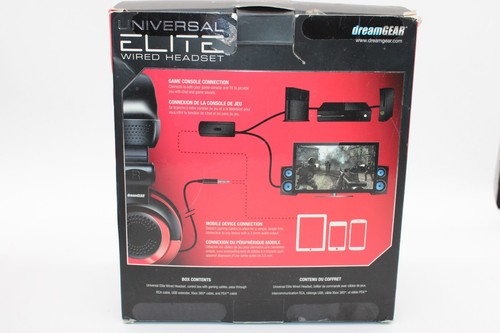 dreamGEAR Universal Elite Wired Headset with Microphone for Xbox One - Red - Picture 5 of 9