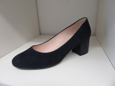 navy blue wide fit court shoes