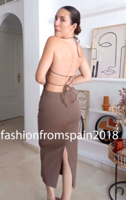 ワンピース THEREDTHREAD S backless halter dress THEREDTHREAD / ザ