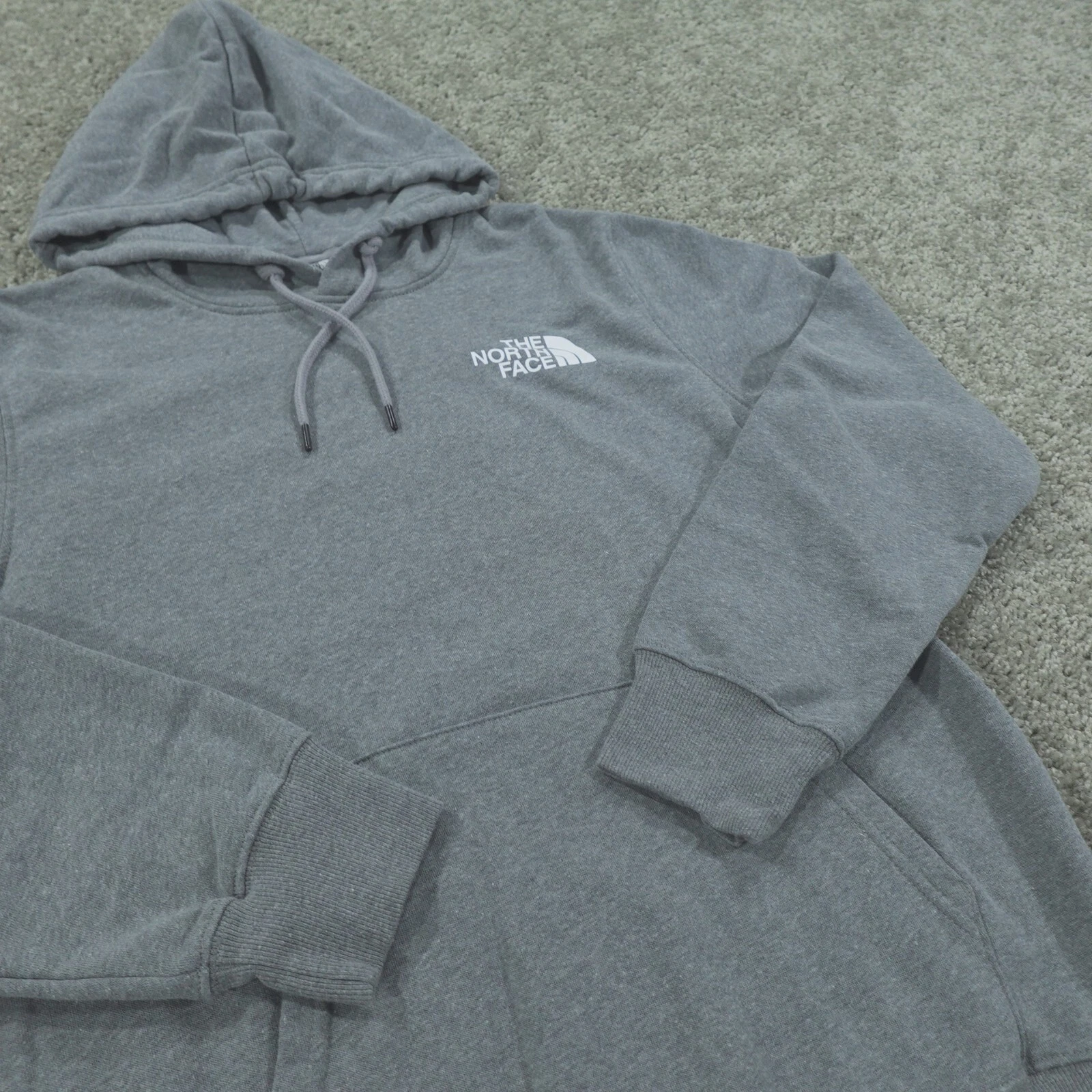 The North Face Hoodie Mens Medium Pull Over Sweater Sweatshirt Gray