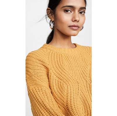 Madewell Everett Rib-Play Pullover Sweater in Heather Cumin Size Small |  eBay