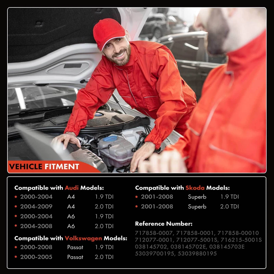 Nuevo turbocompresor para Audi A4 2000-2009 A6 VW Passat 1.9L 2.0L TDI GT1749VA Foto 3 de 4