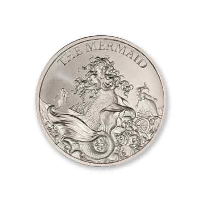 Mermaid 1 oz .999 Silver round Siren Pirate little mermaid ariel