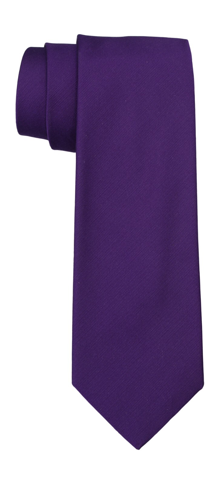 Altea Milano Solid Purple Twill Silk/Cotton Blend Tie Made in Italy