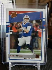🔥 3 Card Lot - 2020 Donruss Rated Rookie Canvas Jake Fromm Bills #305 & 2 Base