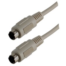 PS/2 Anschluss Kabel 2x Mini DIN Stecker 6-po...