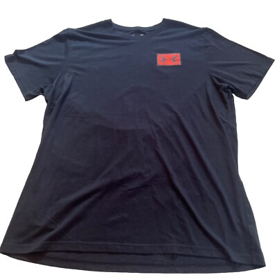 Under Armour Men's T-shirt Black Deer Logo Shirt Hunting LG, Heat Gear Back  Hit