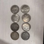 SILVER LOT 8 UNITED STATES GENUINE  7- MORGAN 1- PEACE CULL WORN