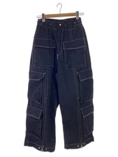Black Cotton Cargo Pants by HED MAYNER