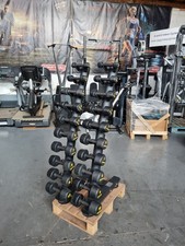 1 kg To 10 Kg Ziva Studio Dumbbells /Rack Rubber PAIRS Commercial Gym Equipment