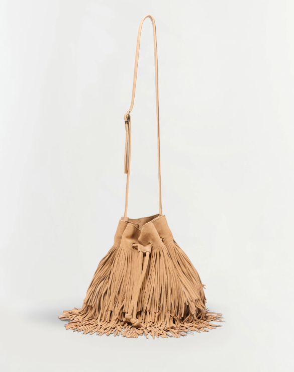 Simkhai Marena Suede Fringe Crossbody MSRP $795 🔥New🔥