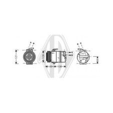 DIEDERICHS Kompressor Klimaanlage passend für Opel Zafira A F75_ DCK1399