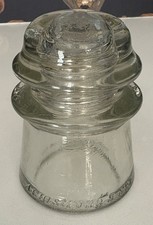 Vintage ARMSTRONG'S No 2 CLEAR Glass Insulator 14 54 Made In USA VG