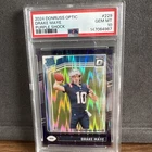 2024 Panini DonRuss Optic #229 Drake Maye Purple Shock Prism RC PSA 10 Pats🔥
