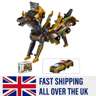 2 In 1 Collision Dinosaur Car Toy Robo Crash Magnetic Transforming Car