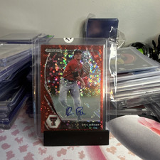 Panini Prizm Draft Picks Dru Baker Red Donut Prizm Auto #PDP130/99 Texas Tech