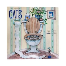 2026 GARY PATTERSON CATS 12” X 24” 16 Month Wall Calendar NEW SEALED