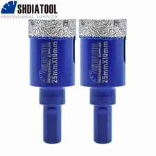 Diamond Drilling Core Bit 2pcs 25mm How Saw for Granite Ceramic Triangle Shank