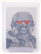 2025 STAR WARS TOPPS DARK TROOPER ARTIST SIGNATURE SKETCH CARD AUTO 1/1 Q3946