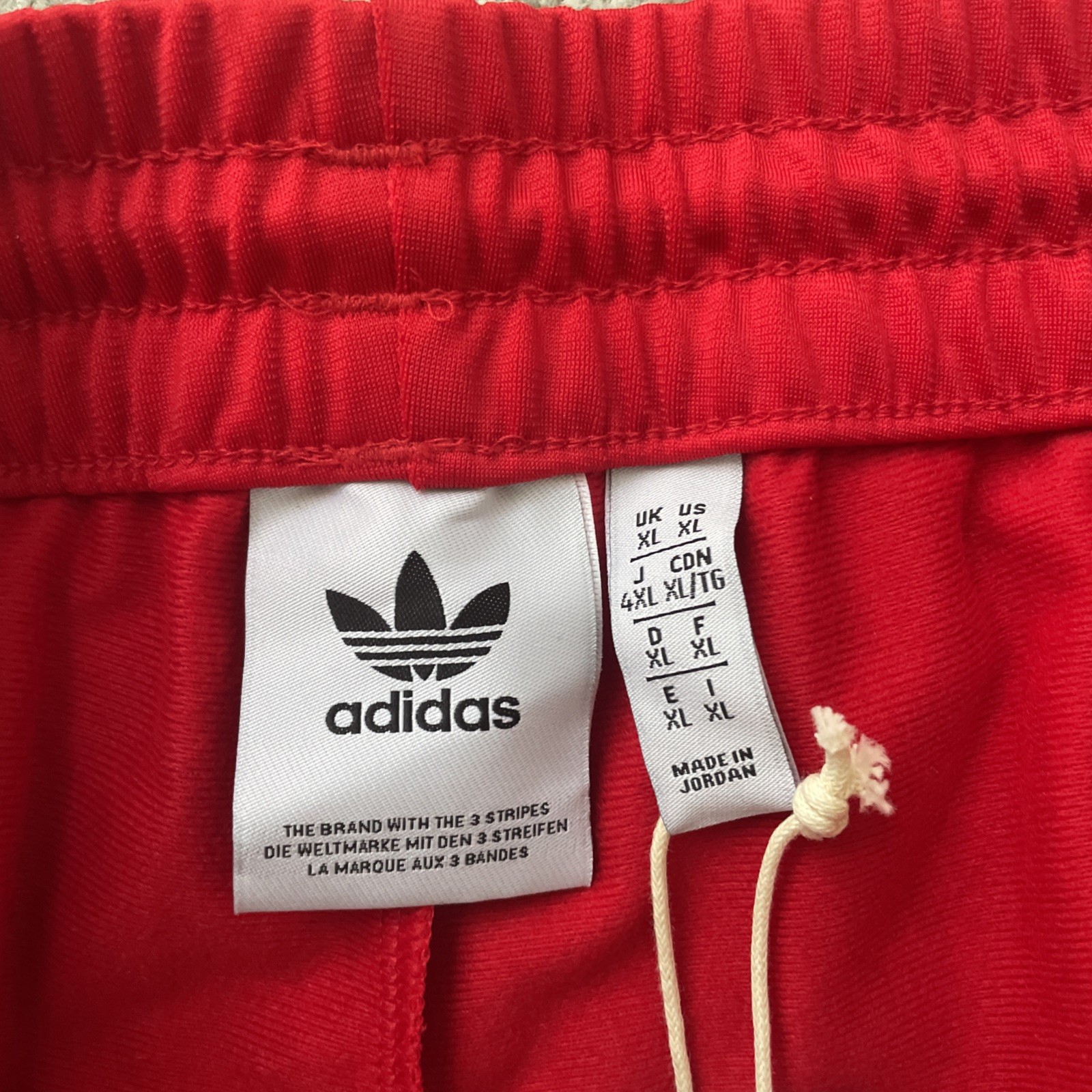 ADIDAS Original Firebird  Track Pants Men’s XL IJ7057 Red White Zip Pockets NWT