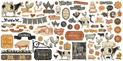 GRAPHIC 45"FARMHOUSE" KEEPSAKE EDITION 12X12 PAPER PACK    SCRAPJACK'S PLACE - Picture 16 of 16