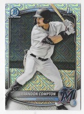 2025 BOWMAN DRAFT CHROME BRANDON COMPTON 1ST BOWMAN MOJO REFRACTOR #BDC-64