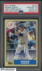 2017 Topps 1987 #AJU Aaron Judge RC Rookie PSA 10 PSA/DNA 10 ON CARD AUTO