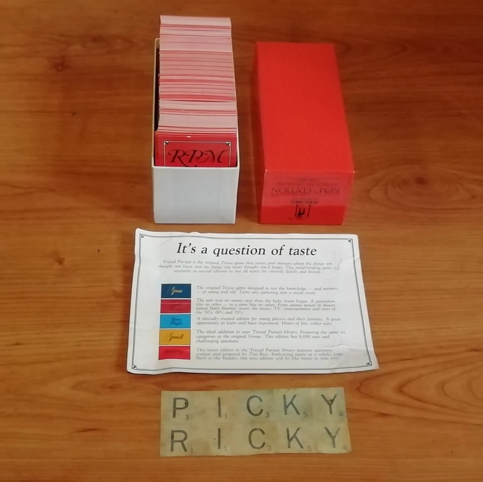 Trivial Pursuit RPM Edition Volume 1 Question cards Bach to Rock 3000 Questions  - Image 2 of 4