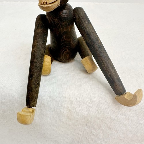 Vintage Kay Bojesen Style Wooden Monkey MCM 1960’s Articulated Hangs - Picture 3 of 10
