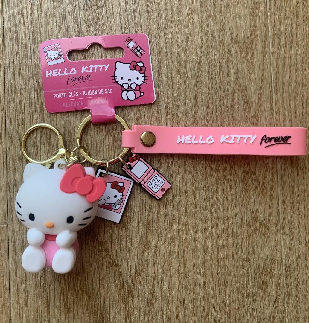 Hello Kitty Pink Cute Keychain Charm Accessory