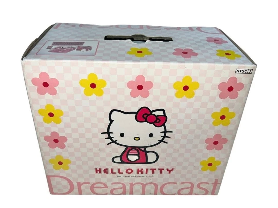 Hello Kitty Dreamcast Set Skeleton Pink 1999 Rare Sega From Japan With Box - Image 2 of 4