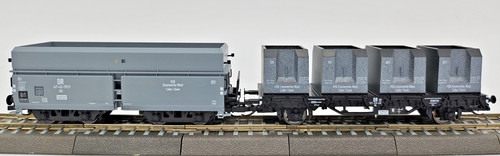 TILLIG 501696, 2tl. Güterwagenset, Koks- u. Selbstentladewagen DR Ep.III TT #KF7 | Condition: Neu