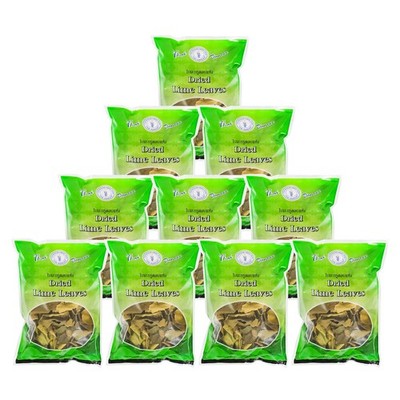 Kaffir Limettenblätter getrocknet 10x25g Kaffir Lime Leaves Limtten Blätter