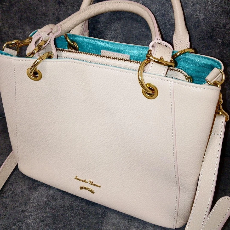 Samantha Thavasa Leather Shoulder Bag Near Mint Black Tote Authentic - Image 3 of 4