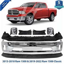 Front Bumper Chrome Kit Fits 2013-2018 Ram 1500 2019-2022 Ram 1500 Classic Front Bumper Chrome Kit Fits 2013-2018 Ram 1500 2019-2022 Ram 1500 Classic